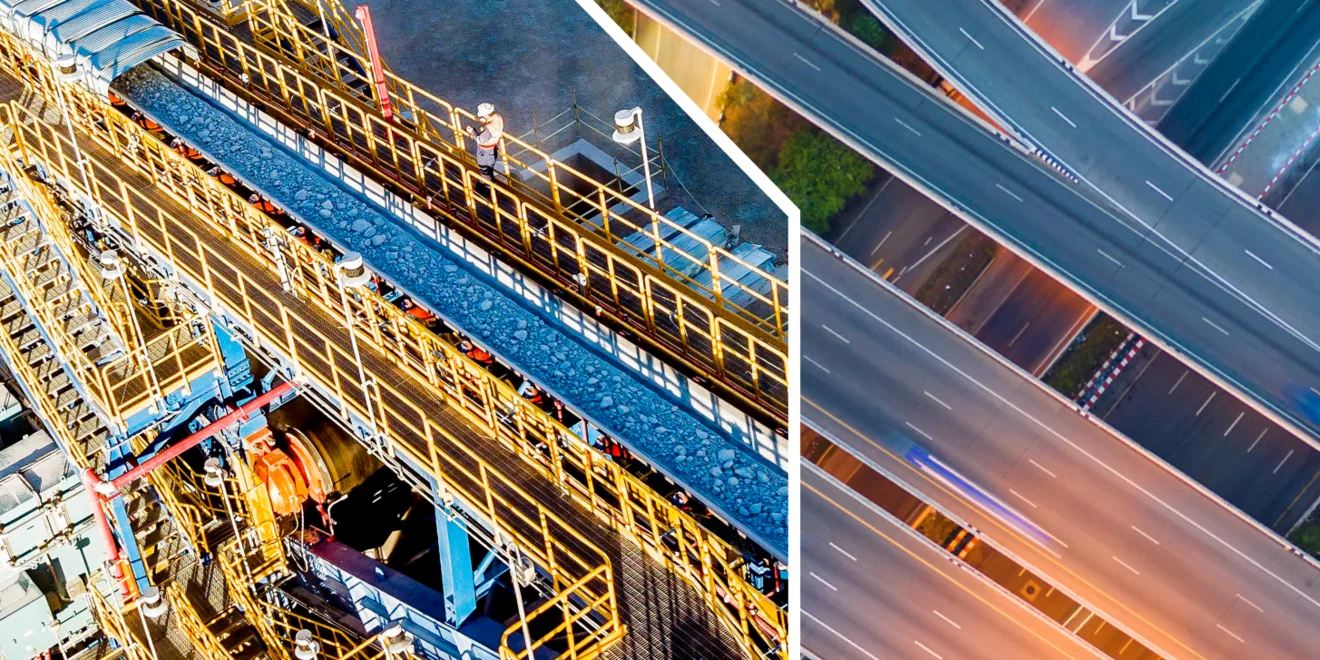 La urbanización y las infraestructuras siguen dependiendo de materiales básicos como el mineral de hierro, el acero y el aluminio La urbanización y las infraestructuras siguen dependiendo de los materiales básicos
