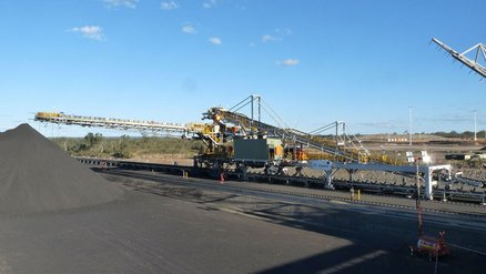 A robust stacker designed for handling raw coal in the Australian mining industry