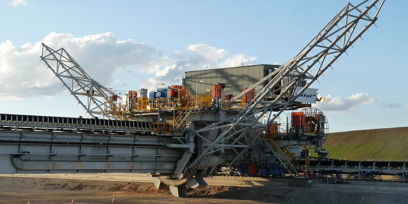 TAKRAF Bridge-Type Bucket-Wheel Reclaimer in Australia.