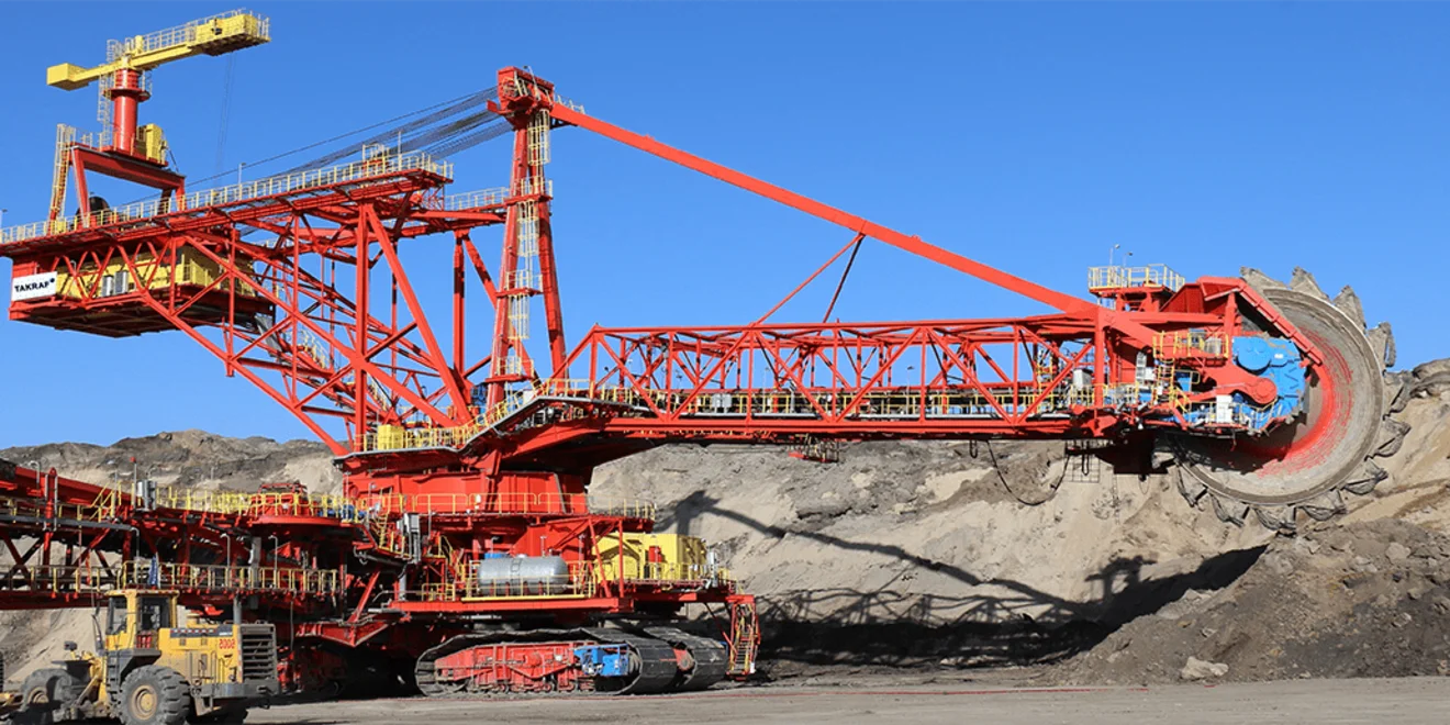 TAKRAF Bucket-Wheel Excavator for overburden in Inner Mongolia.