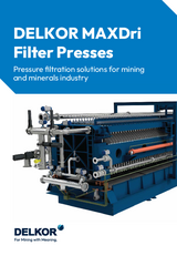 DELKOR MAXDri Filter Presses