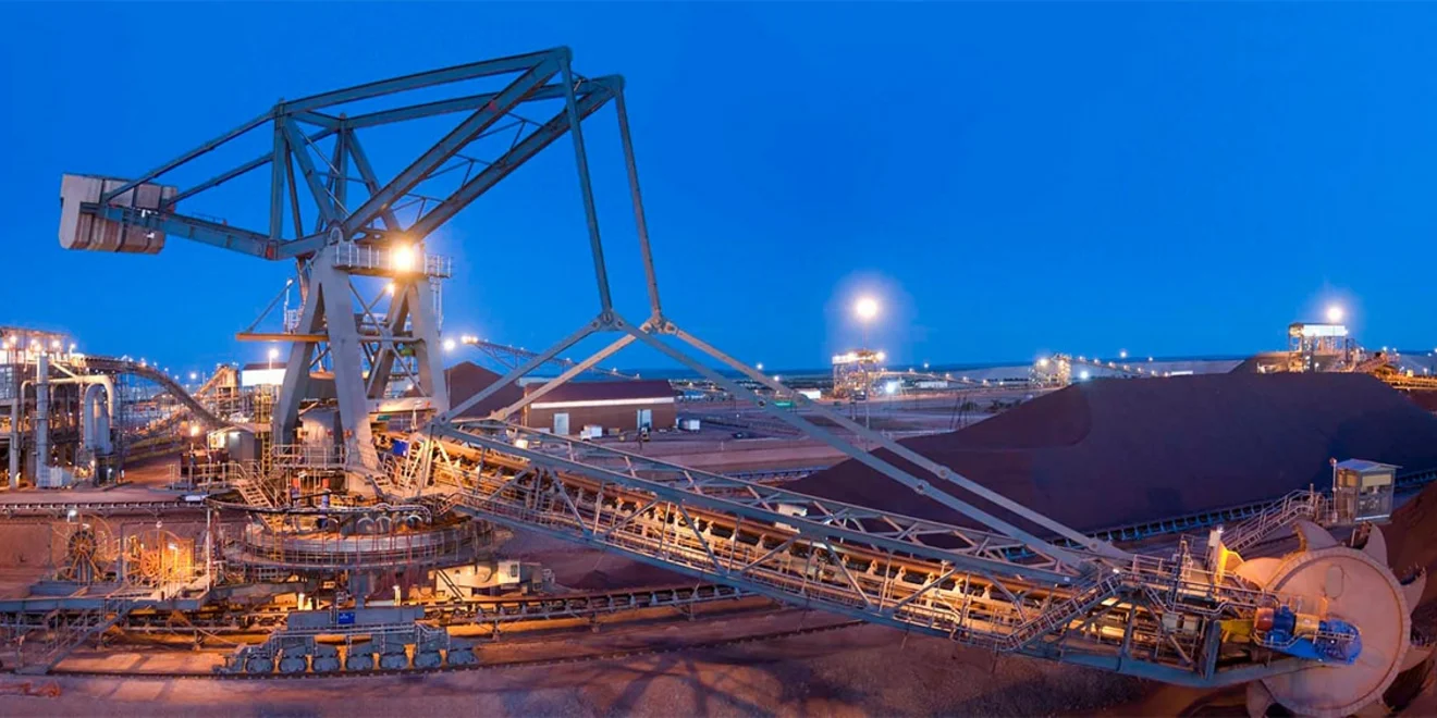 TAKRAF Bucket-Wheel Reclaimer for iron ore in South Africa.