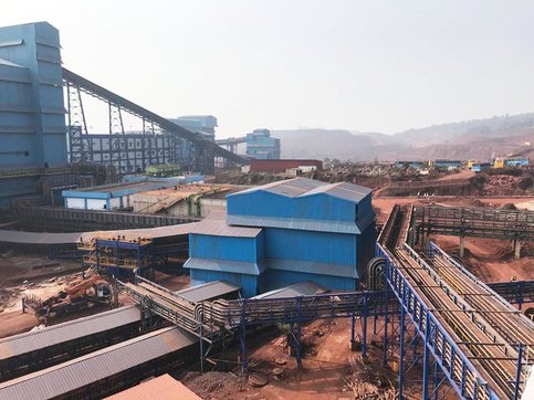 iron ore crushing and washing plant in India, designed for processing 8 million tons of ore 
