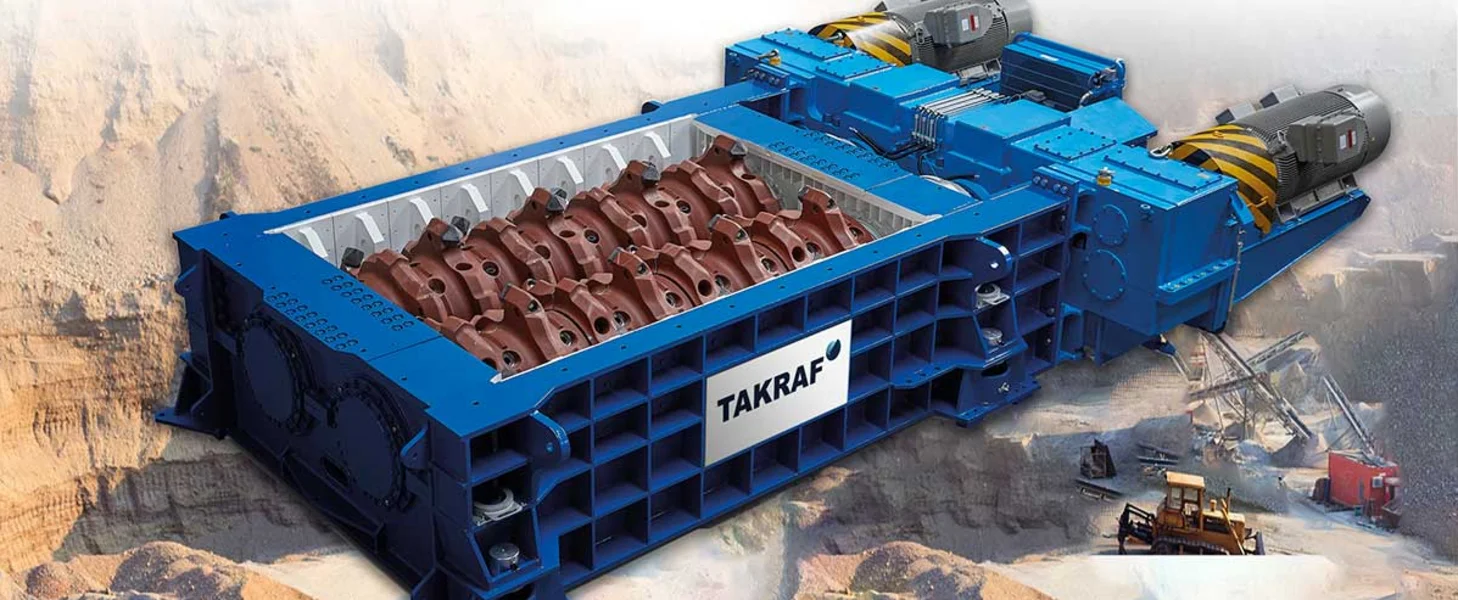 A TAKRAF Primary MIneral Sizer for hard rock applications.