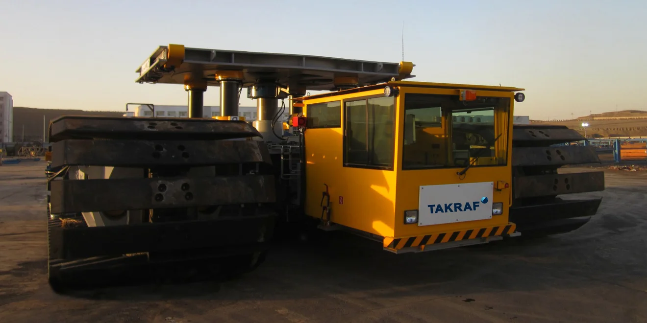 TAKRAF Transport Crawler RT 350 for China.