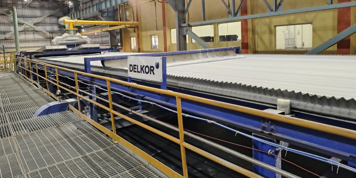 A DELKOR Horizontal belt Filter (HBF) with a size of 145m²