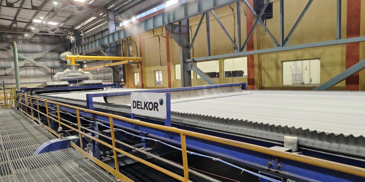 A DELKOR Horizontal belt Filter (HBF) with a size of 145m²