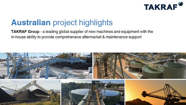 Project overview TAKRAF Australia