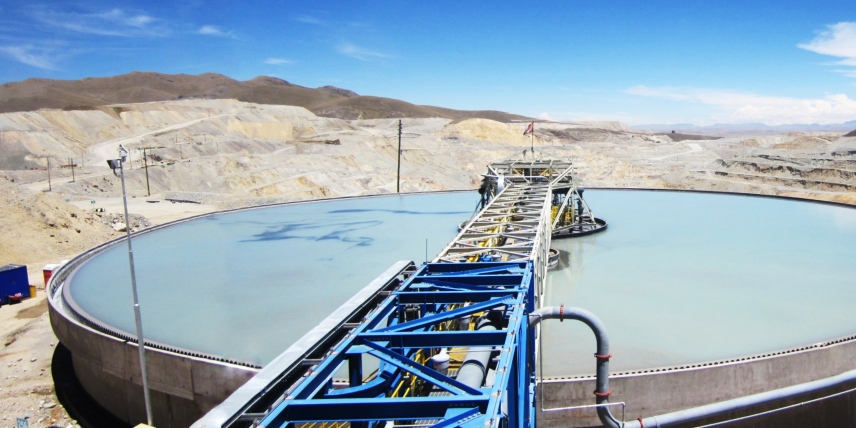 DELKOR Thickener with a diameter of 60 m in Peru
