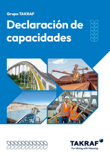 [Translate to Spanish:] Un folleto del Grupo TAKRAF con una descripción general de la cartera de productos.