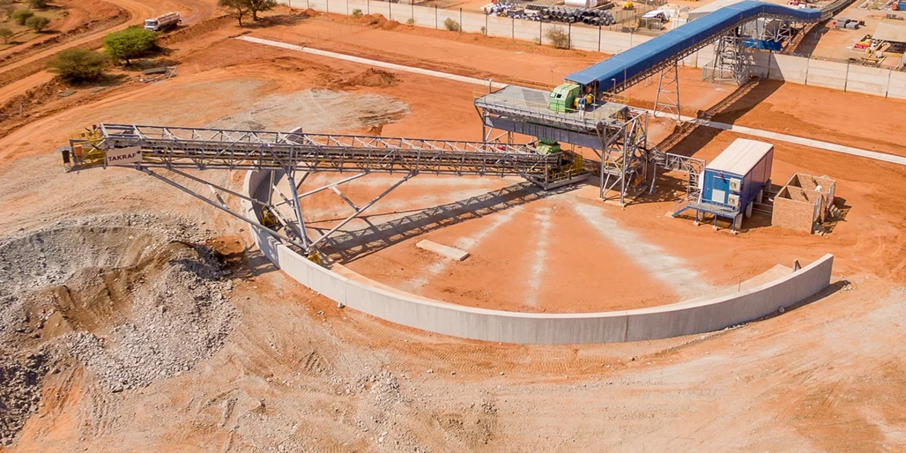 TAKRAF Radial Stacker, South Africa.