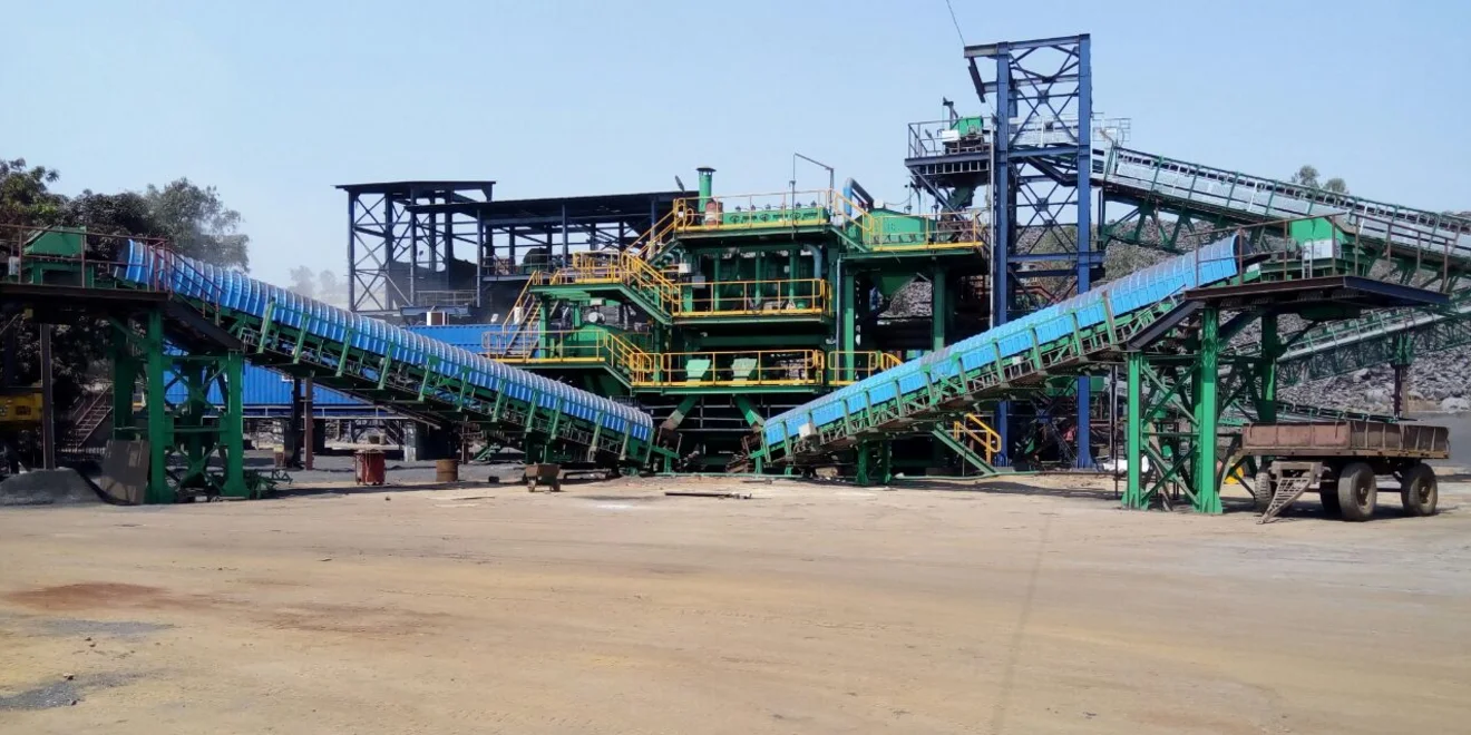 APIC jigging plant for recovery of metal from ferrochrome slag
