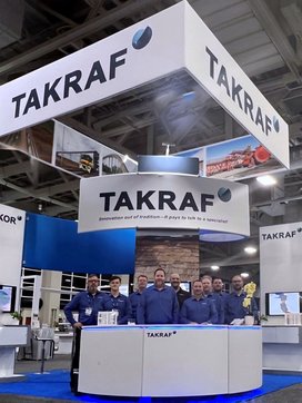 Booth and TAKRAF Group team at MINEXCHANGE 2022 in Salt Lake City (Utah).