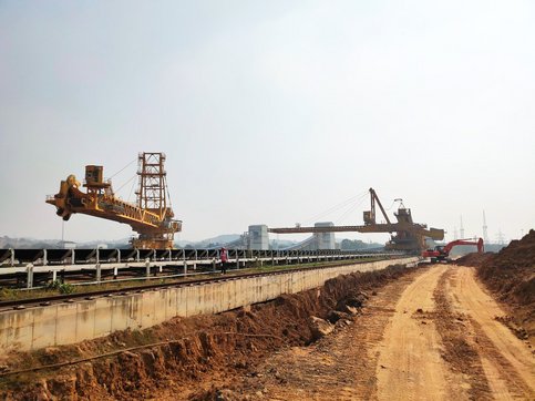 In-pit Crushing & Conveying System (IPCC) with material handling technology; slewing stacker and bucket-wheel reclaimer from TAKRAF