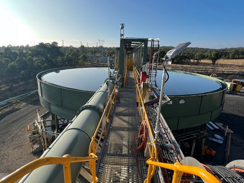   Picture of a 30 m diameter thickener from DELKOR