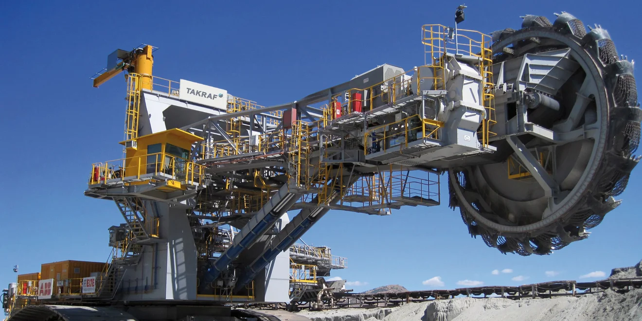 TAKRAF Bucket-Wheel Excavator in Mazedonia.