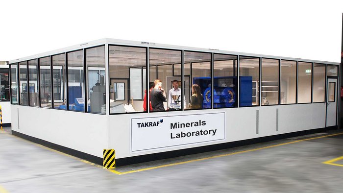 TAKRAF - minerals laboratory at our production sid in Germany