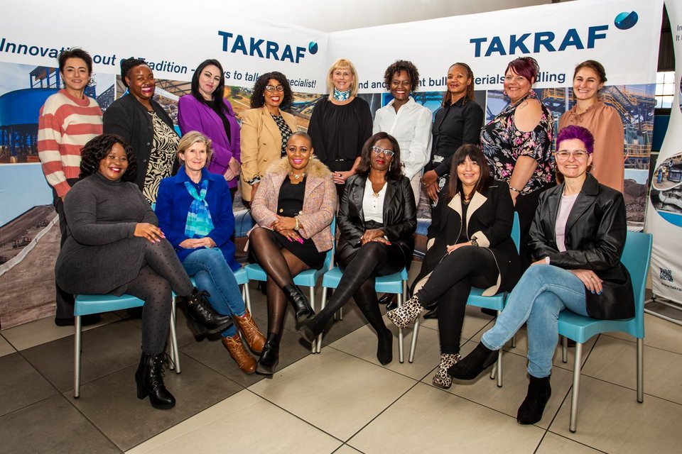 The picture shows TAKRAF South Africa´s women in mining
