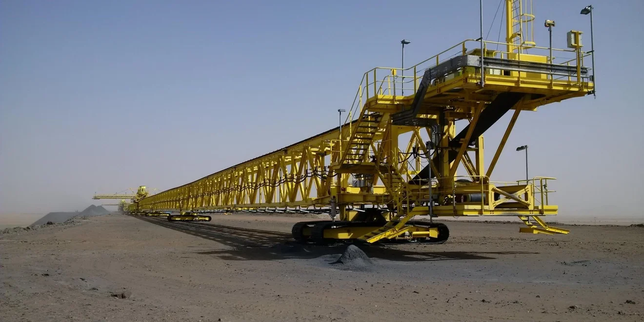 TAKRAF Mobile Stacking Bridge in Mauritania.