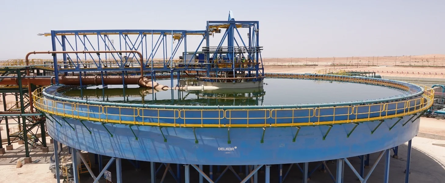 DELKOR Thickener for rock phosphate in Morocco.