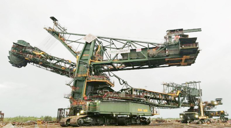 Refurbishment of a bucket-wheel excavator in India