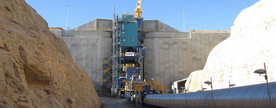 TAKRAF crushing plant for copper in Chile, 7,250 t/h